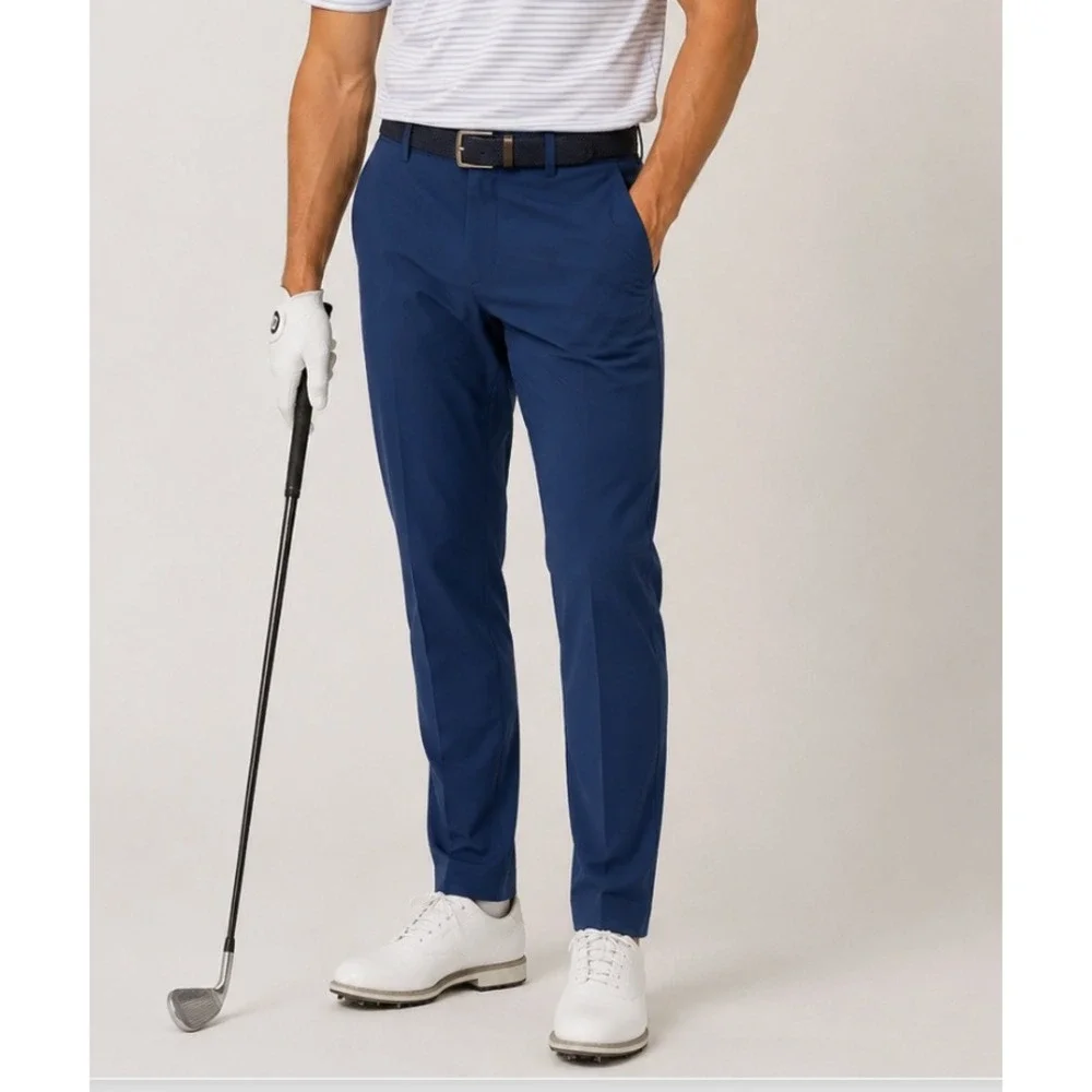 Peter Millar Crown Crafted Galaxy Blue Blade Performance Pants 40x30 MA22EB520FB